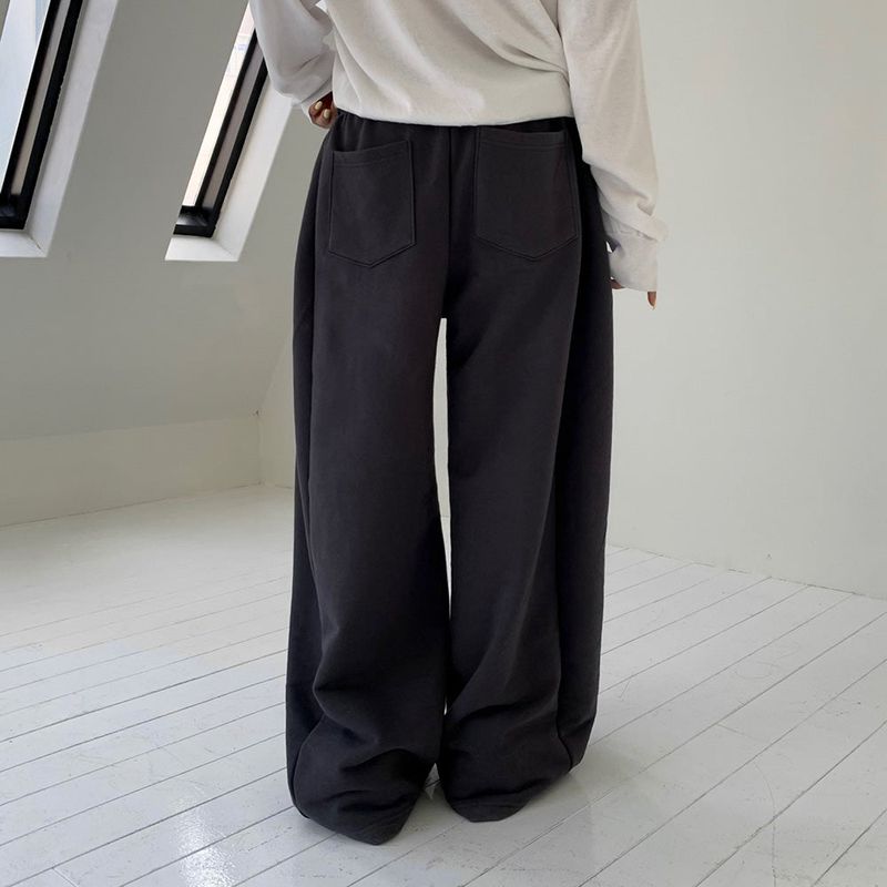 [BELLIDE MADE] スリットラインワイドトレーニングパンツ