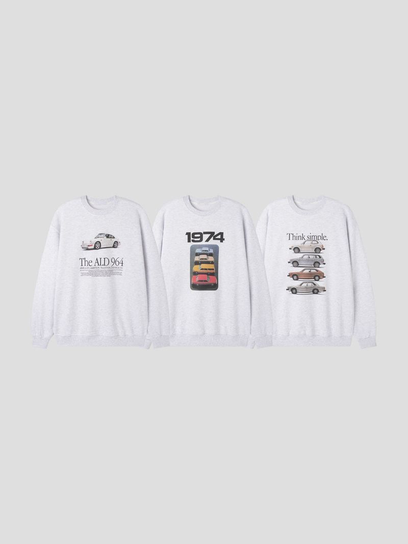 Old-Car basic Sweatshirt 3COLOR