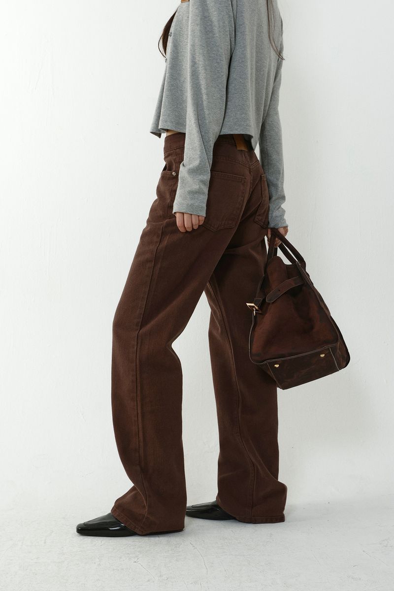 BROWNIE COTTON JEAN_BROWN