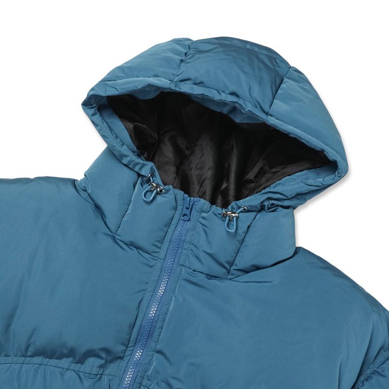 Oversized Welon-Slit Hooded Puffer Jacket
