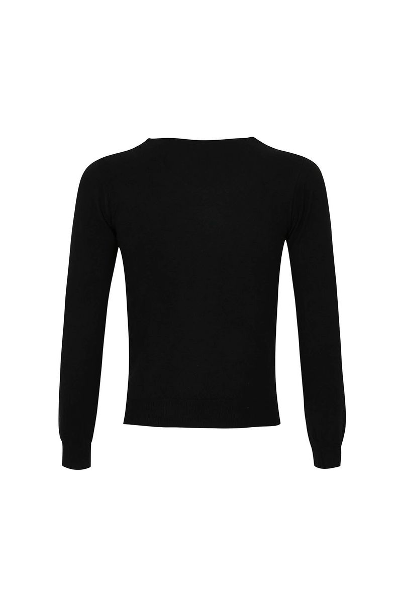 V-NECK KNIT BLACK