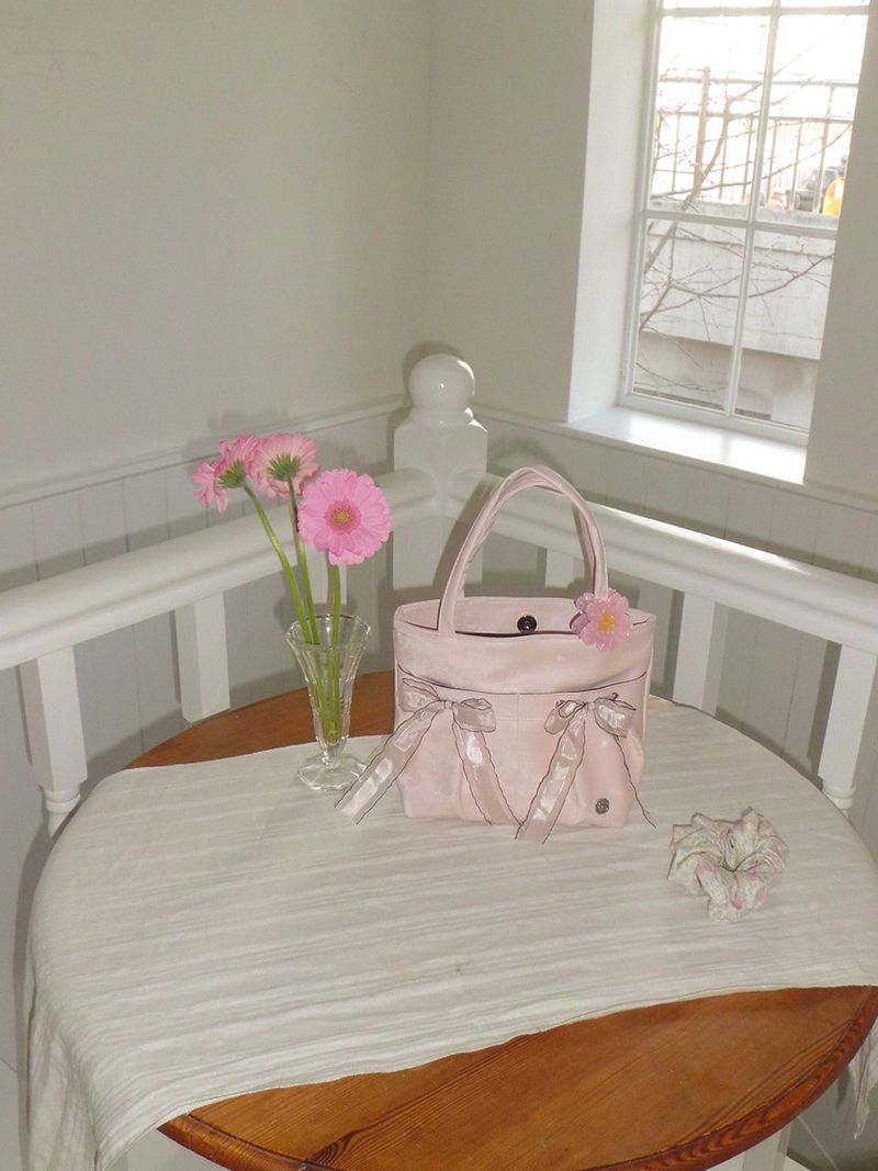 Mini easy ribbon bag_pale pink