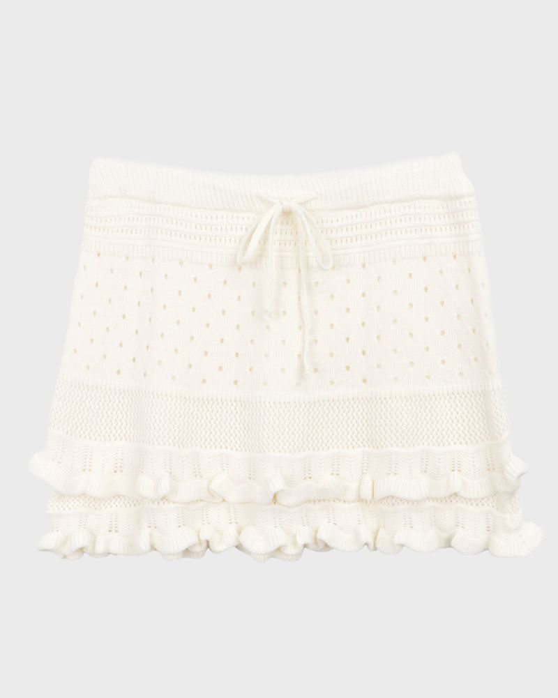 Hirun Knit Frill Mini Skirt