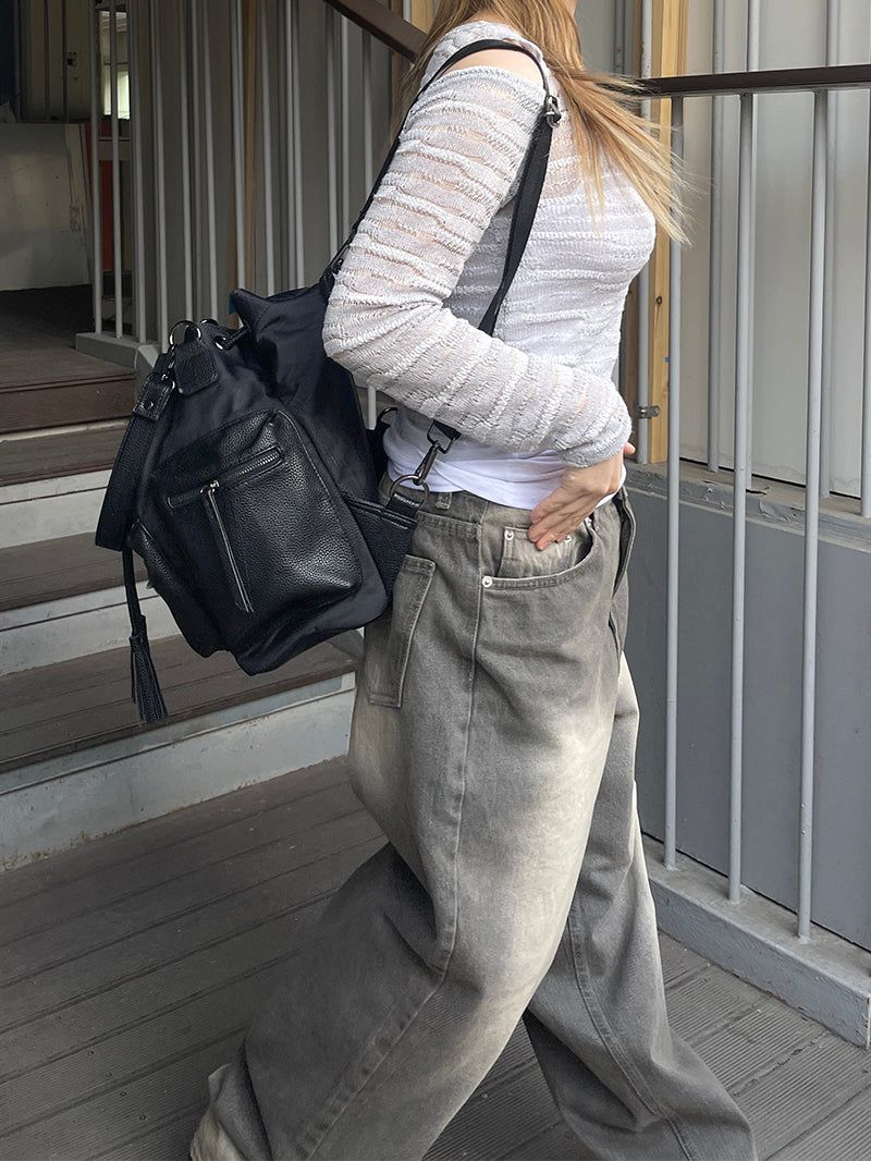 Daily Multi-Pocket Thistle Shoulder Bag