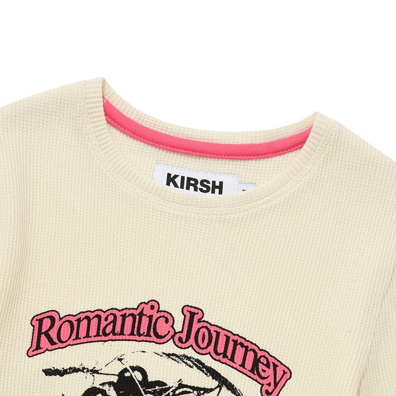 ELBOW POINT WAFFLE LONG SLEEVE [IVORY]