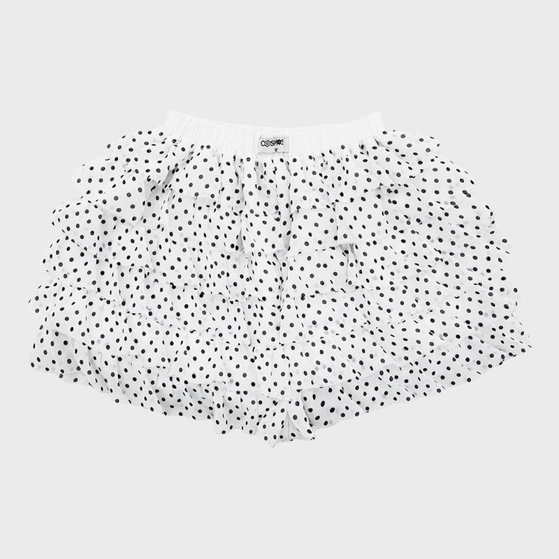 DOT PANTS IN WHITE