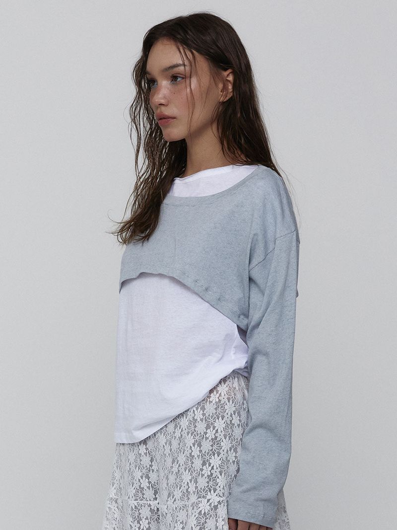 Cotton Cropped Top_Skyblue