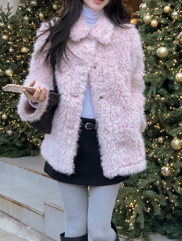 #Beautiful Fur Middle Jacket (4color)