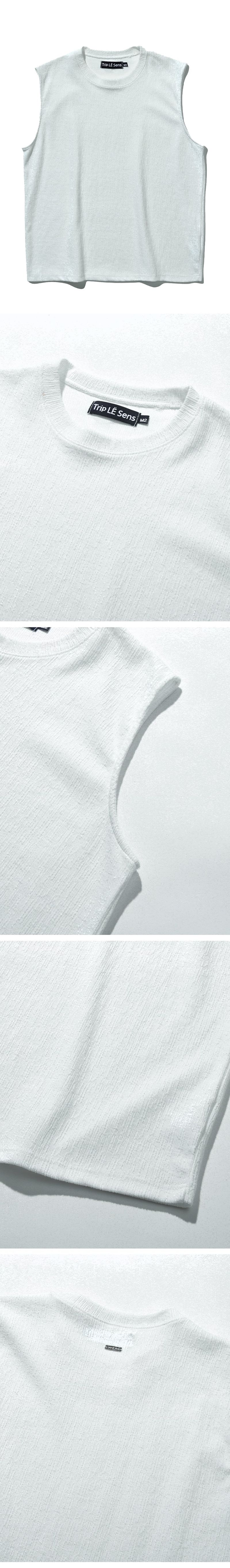 Logo Plate Over Sleeveless__Black