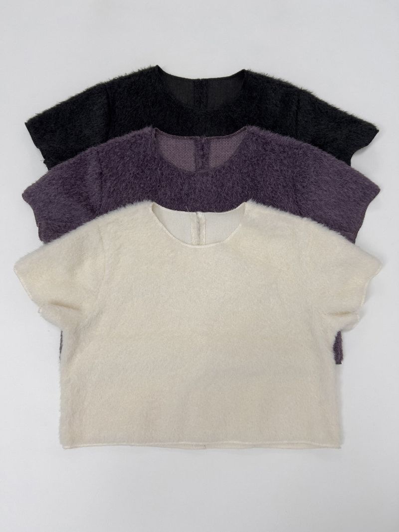 Puppy Half Crop Knit