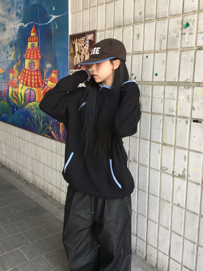 RITCORE（リットコア）の「Split Diagonal Waffle Hoodie (4c)（Tops）」