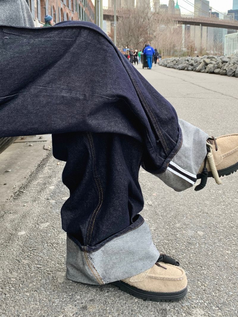 Mine Balloon Selfie Denim Pants