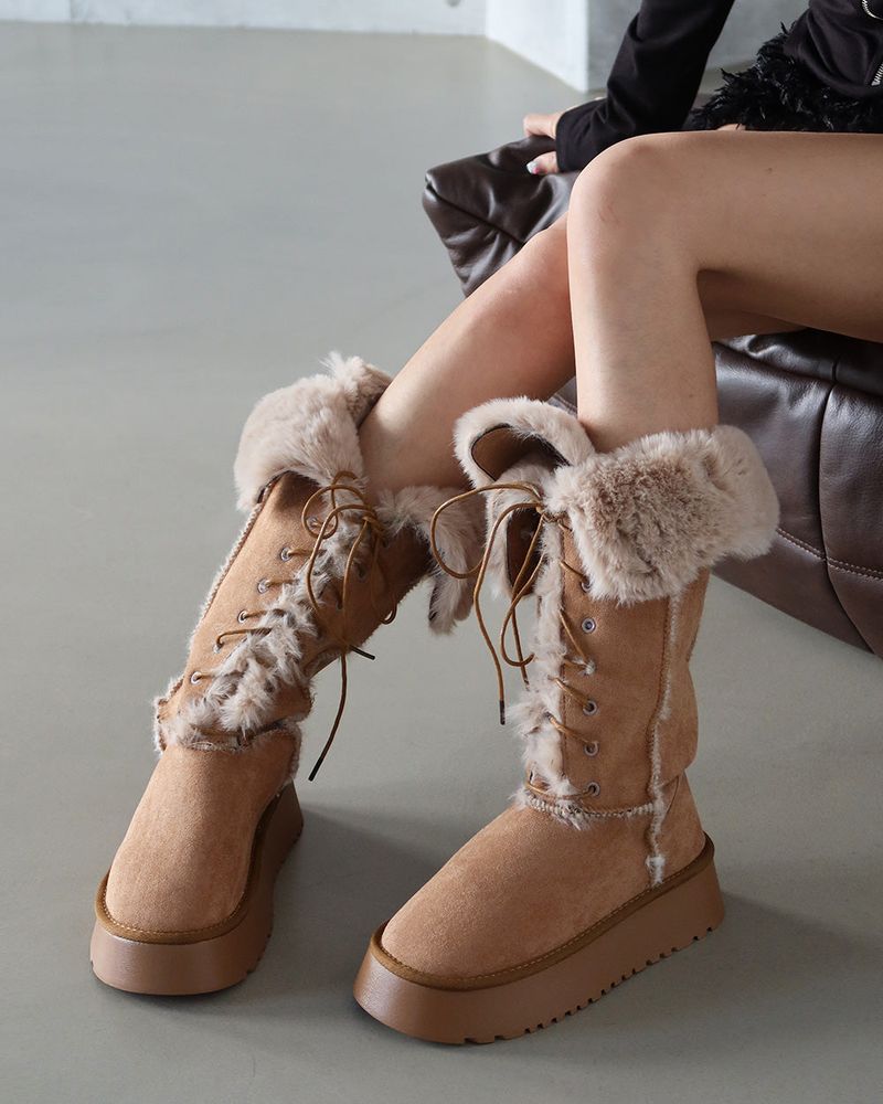 Delight-J（ディライトジェイ）の「Rabbitohs lace-up hoof Ugg boots（Shoes）」