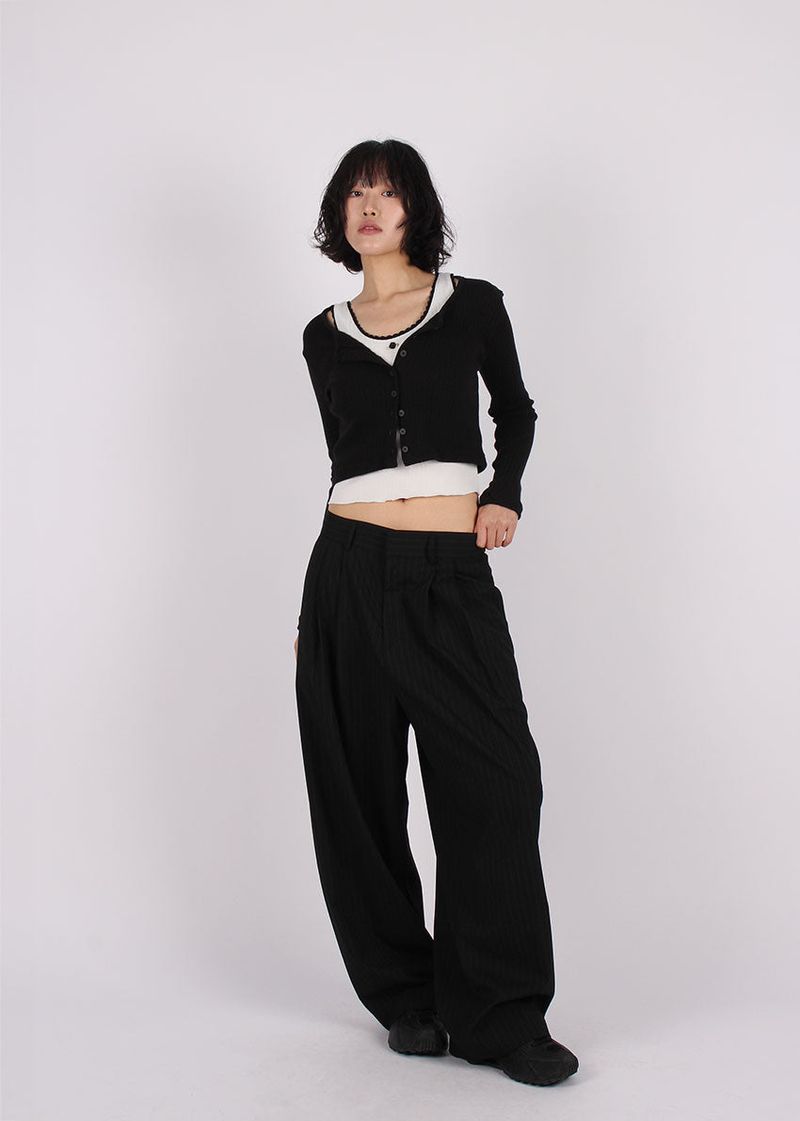 PIN STRIPE BALLOON SLACKS