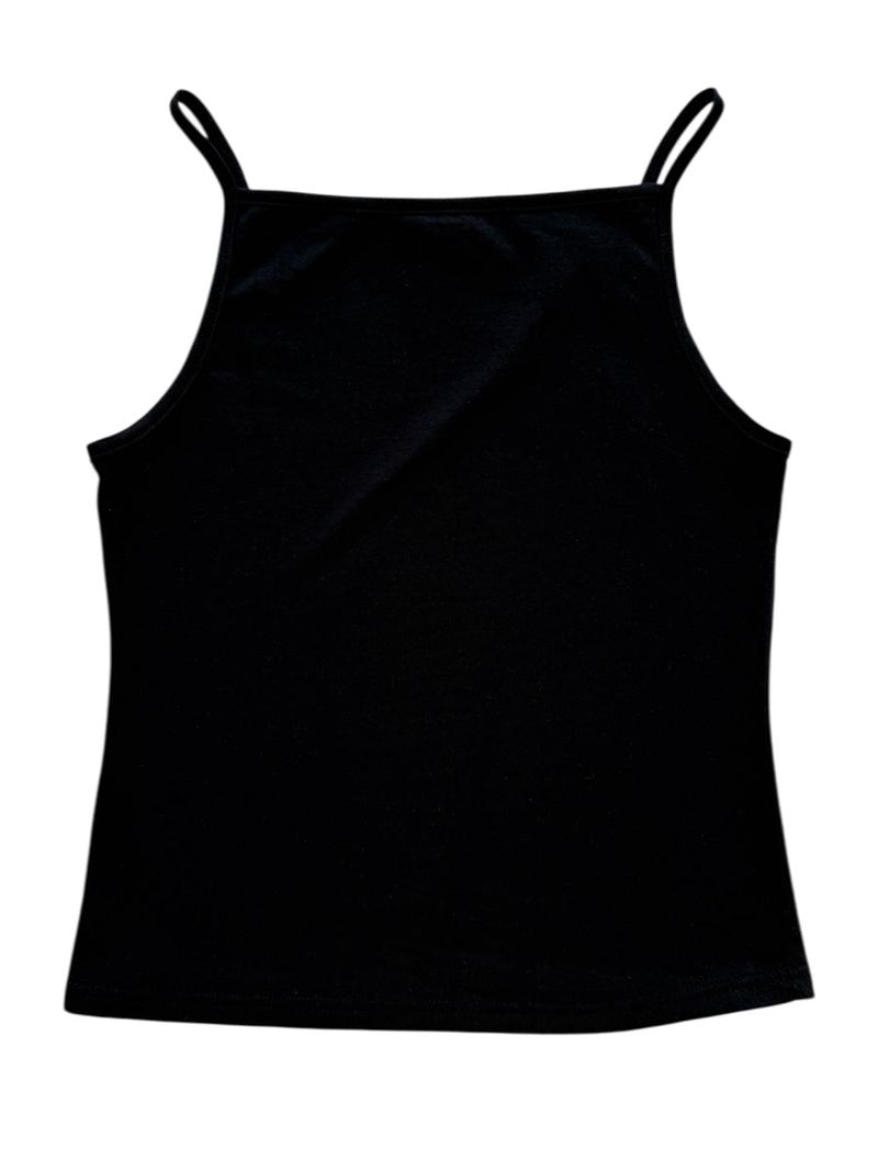 colourful sleeveless top