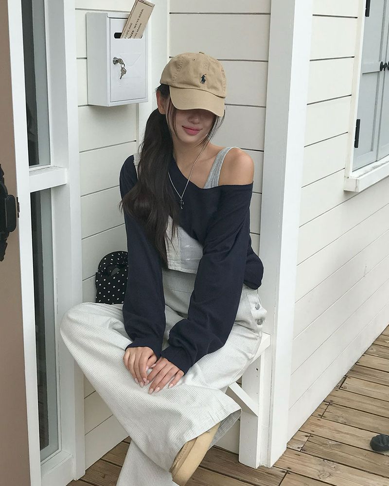 [ORIGINAL] Good Day Overall Stripe Wide Pants