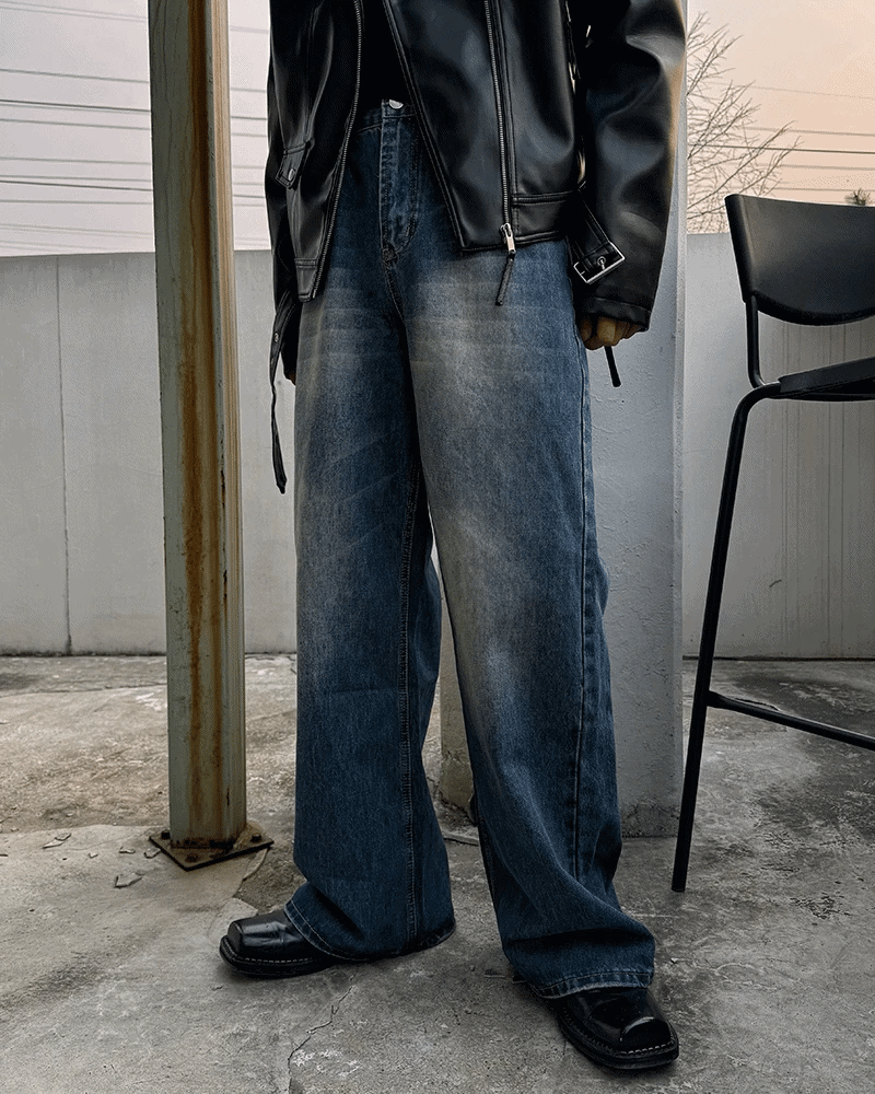 NOCELCOZY（ノセルコジー）の「NOCELCOZY Cool guy deep blue wide denim pants（Pants）」