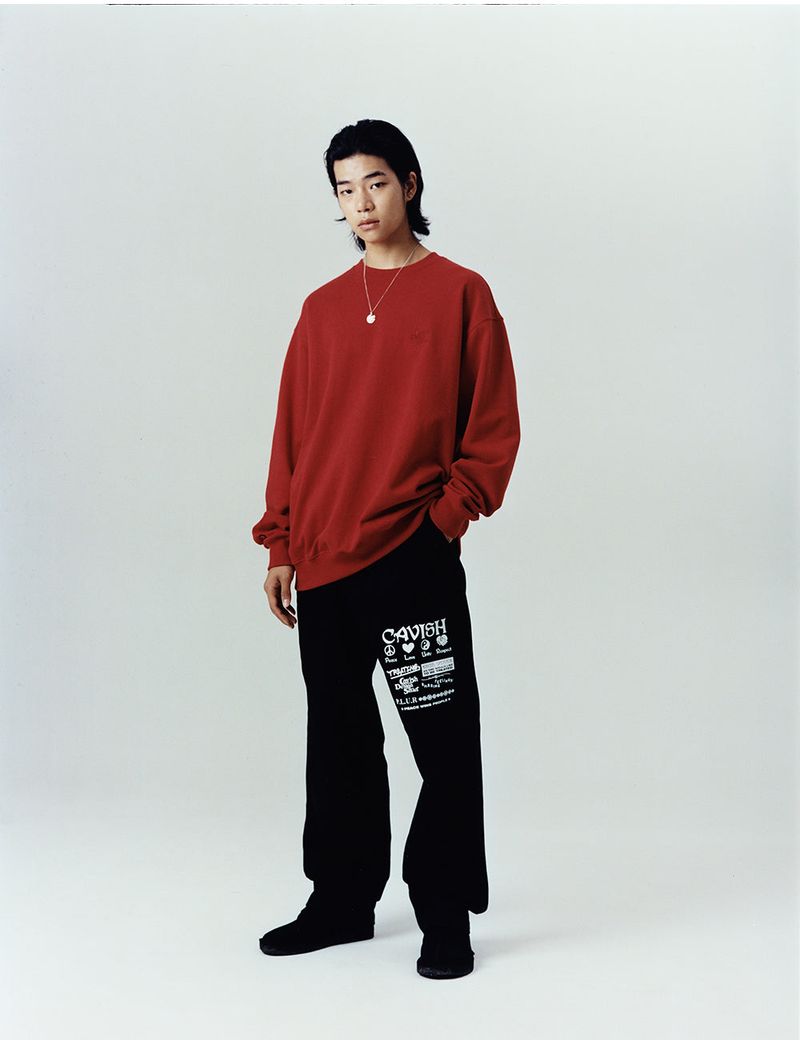 SELLER LOGO EMB SWEATSHIRT BLACK(CV2CFUM460A)