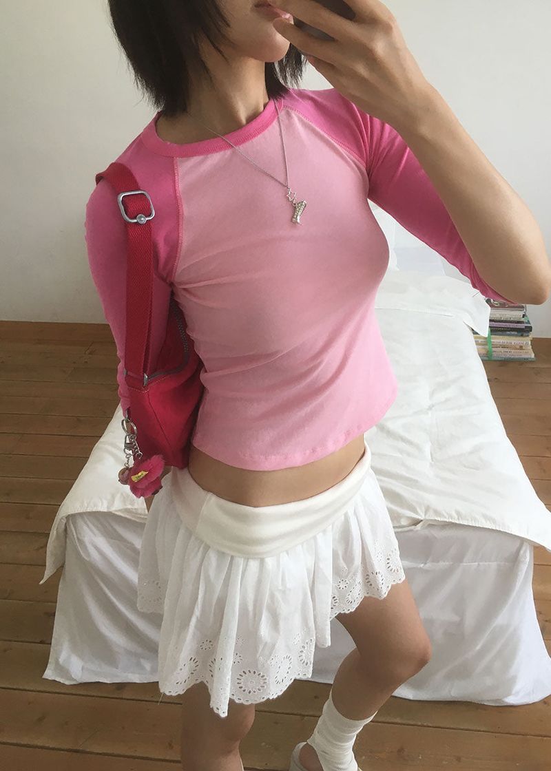 REGLAN SLEEVE TEE (4color)
