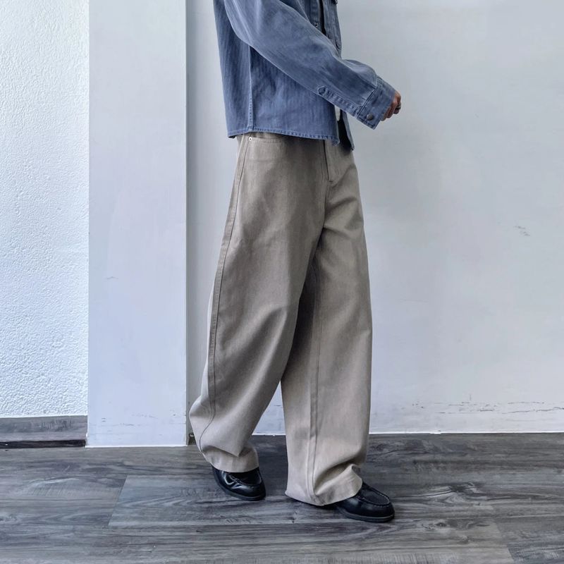 Washed Balloon Wide Trousers