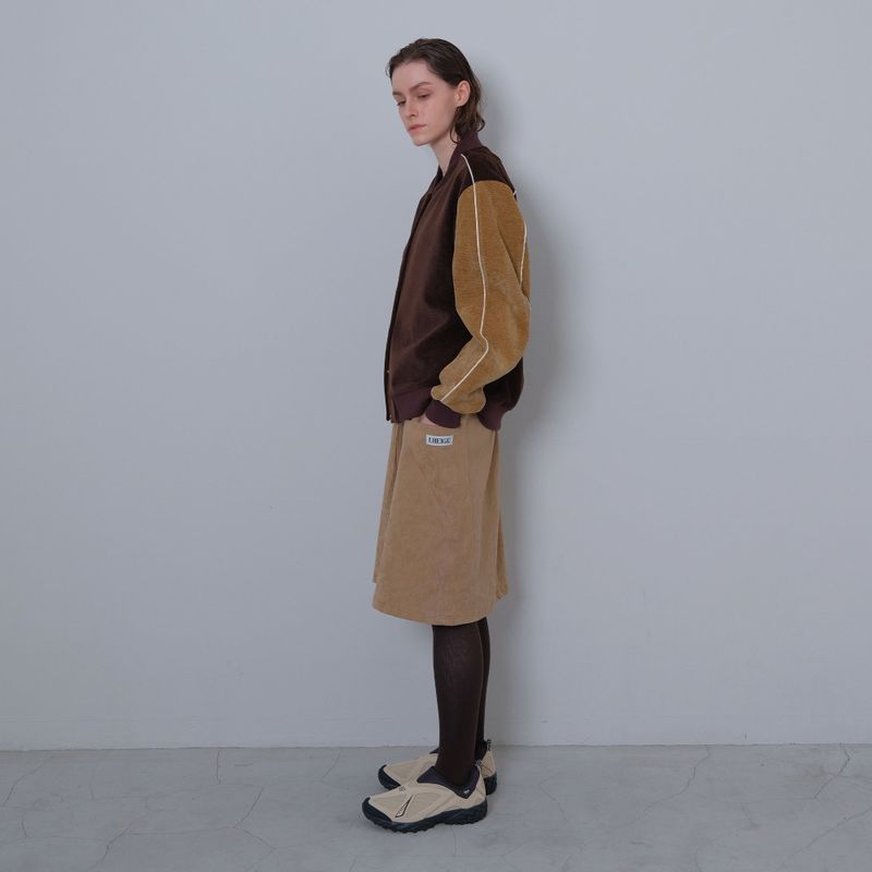Brown/Camel Two Tone Varsity Jacket