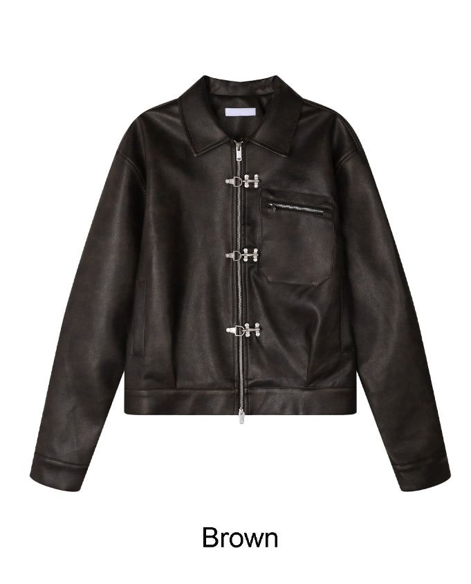 Mason Hook Leather Jacket