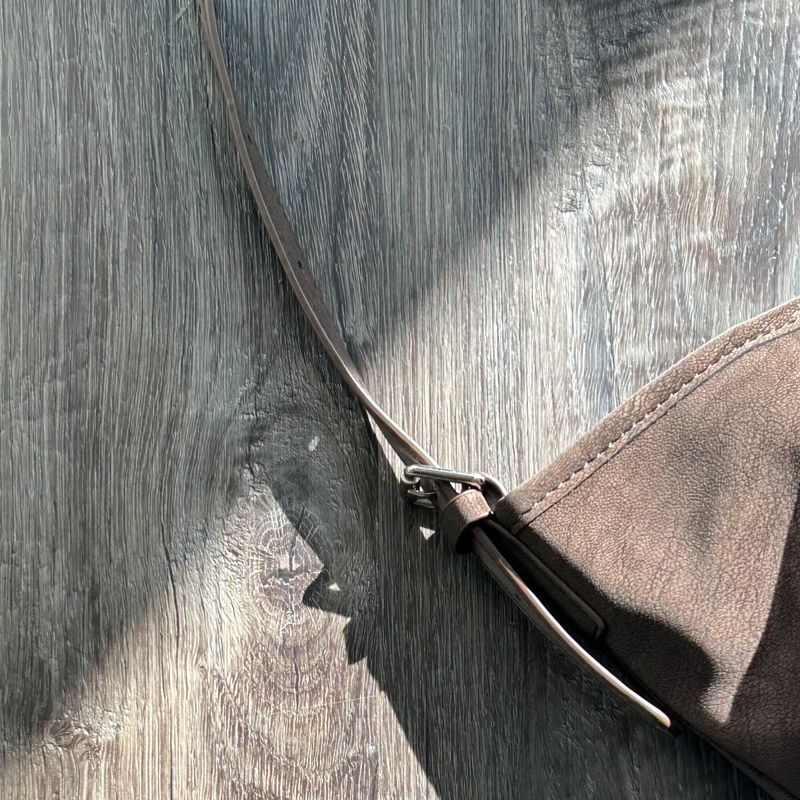 Mist Brown Curve Bucket Bag