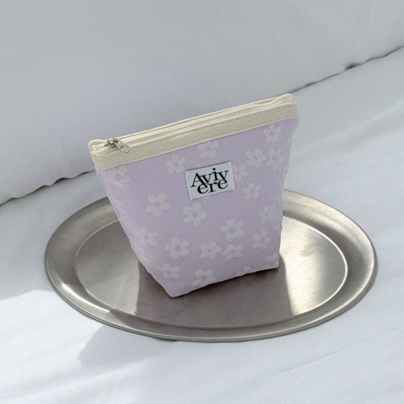 classic pouch_flower purple