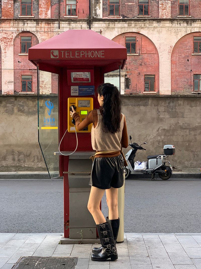 [MADE] Le Elle Leather Shorts