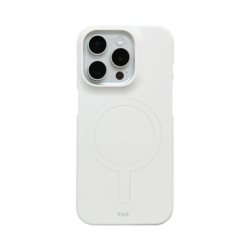 LOVD（ラブド）の「[MADE] MILKY WHITE PHONE CASE (magsafe & matte hard)（Smartphone Accessories）」