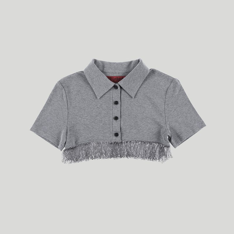 FRINGE CROP POLO