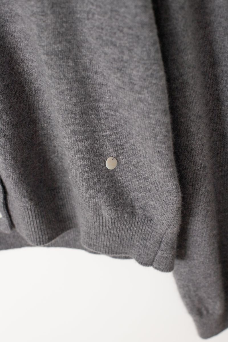 Camel round cardigan (Grey)
