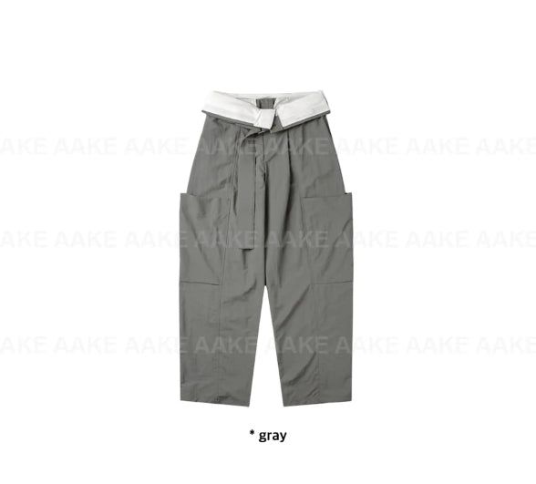[BELT SET] FOLD OVER CARGO PANTS