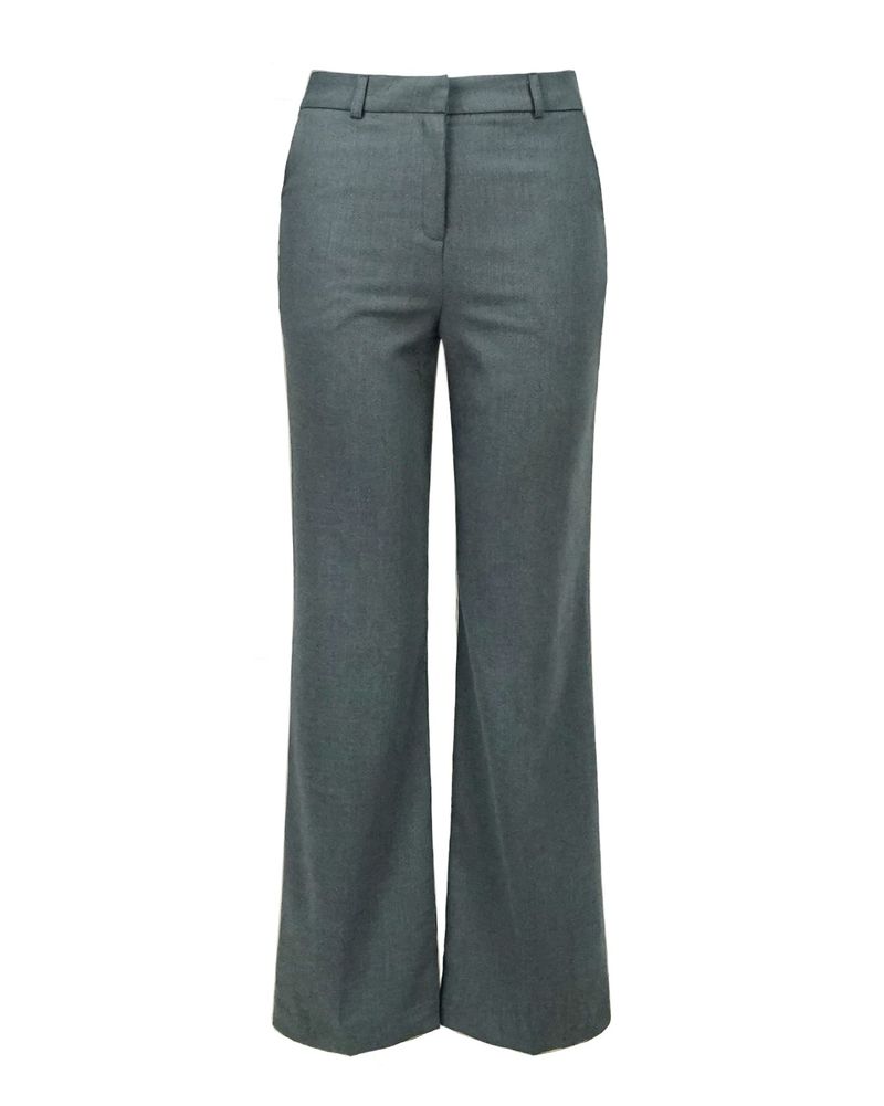 Metal Triclipse Semi Bootcut Slacks Charcoal