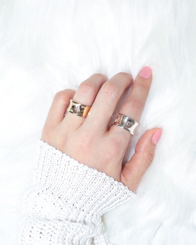 [MADE] lovely rose. bold rose hole ring