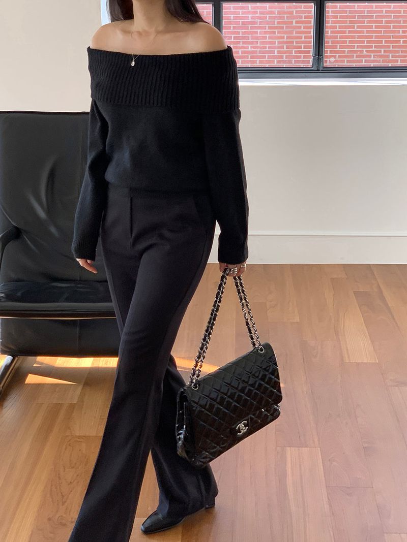[MADE] [Wool Napping] Winter Warm Long Bootcut Slacks