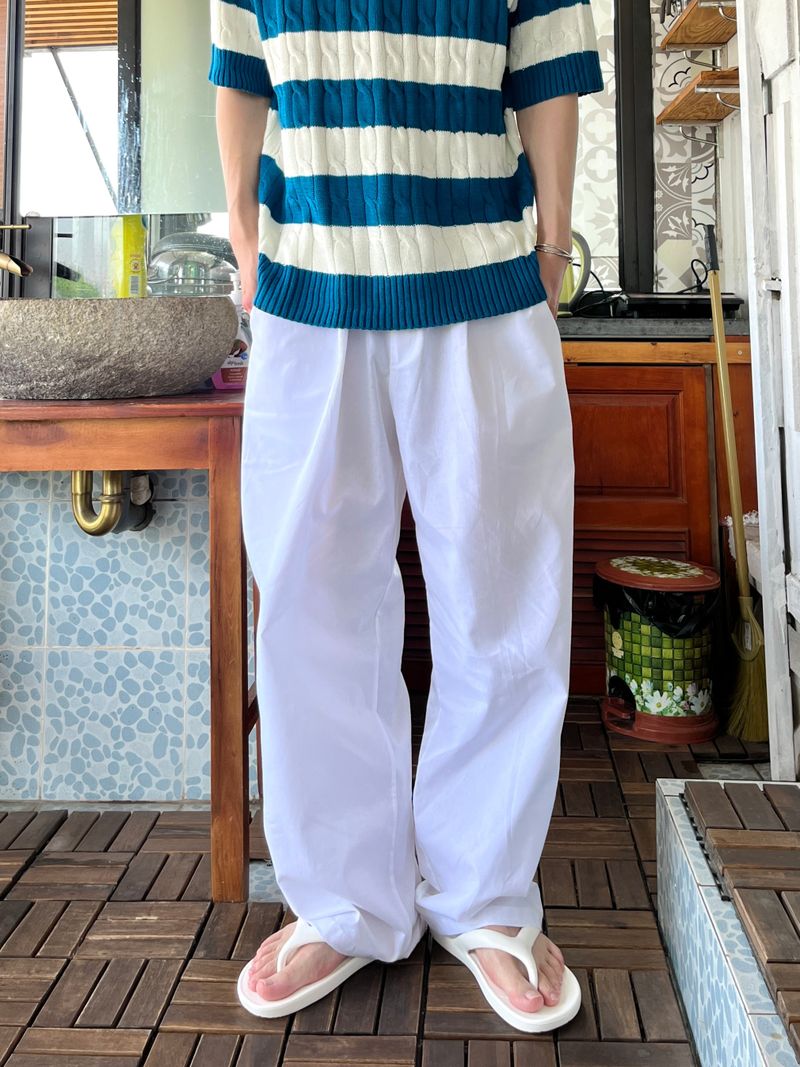 MR Cable Stirpe half knit
