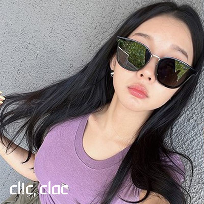 CLIC,CLAC（クリック,クラック）の「フラットバーサングラス CLIC,CLAC アイラ 01（ファッション小物）」