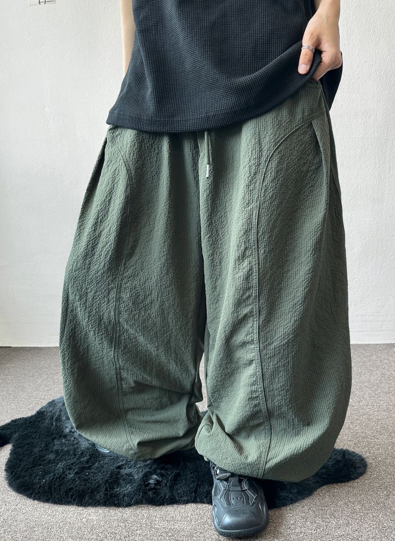 CCORTTI(コルッティ)の「Catch Curve Seersucker Belted Semi-Balloon Pants 4COLOR(Pants)」