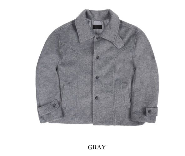 Lumi Mohair Wool Short Coat