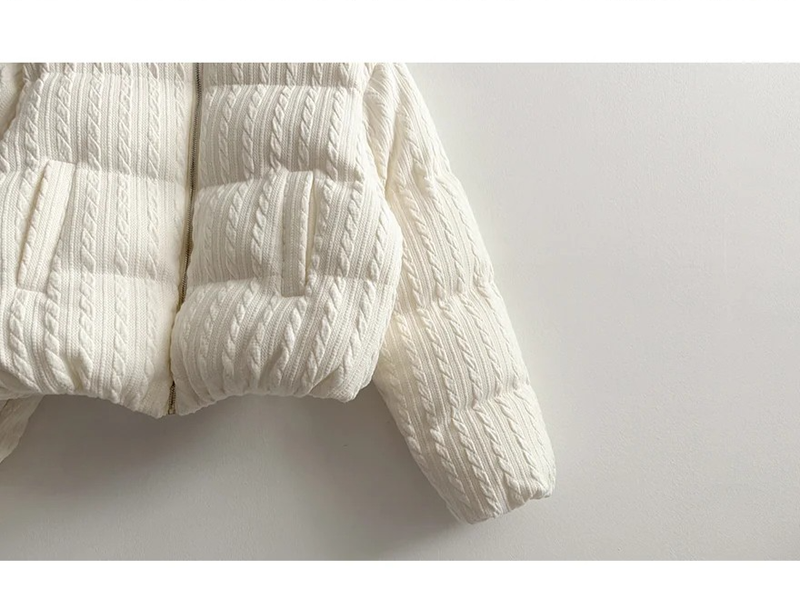 Cream Pattern Jacket Jumper