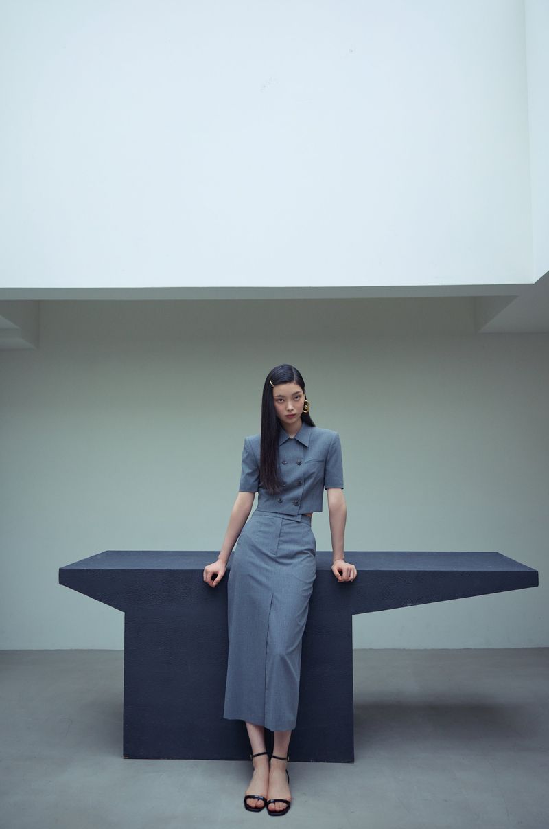 NO.27 SKIRT - GREY