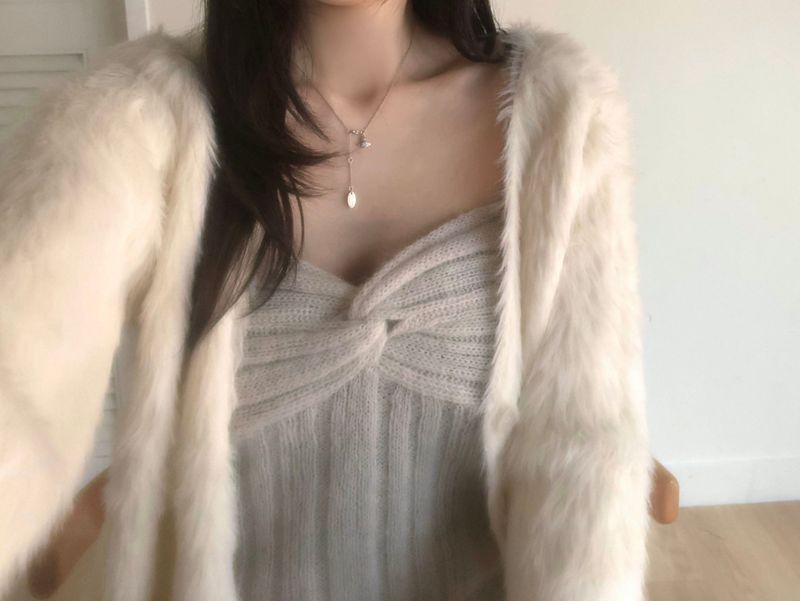Alpaca knitwear top (2 colors)