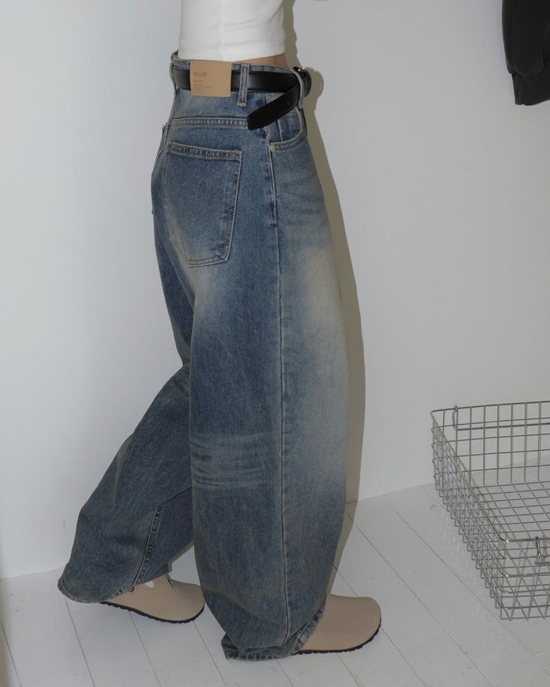 [MADE] BALLOON AND WIDE DENIM PANTS