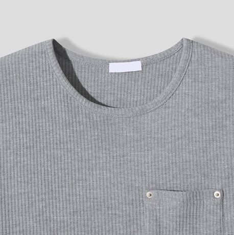 Rivet Pocket Ribbed Sleeveless