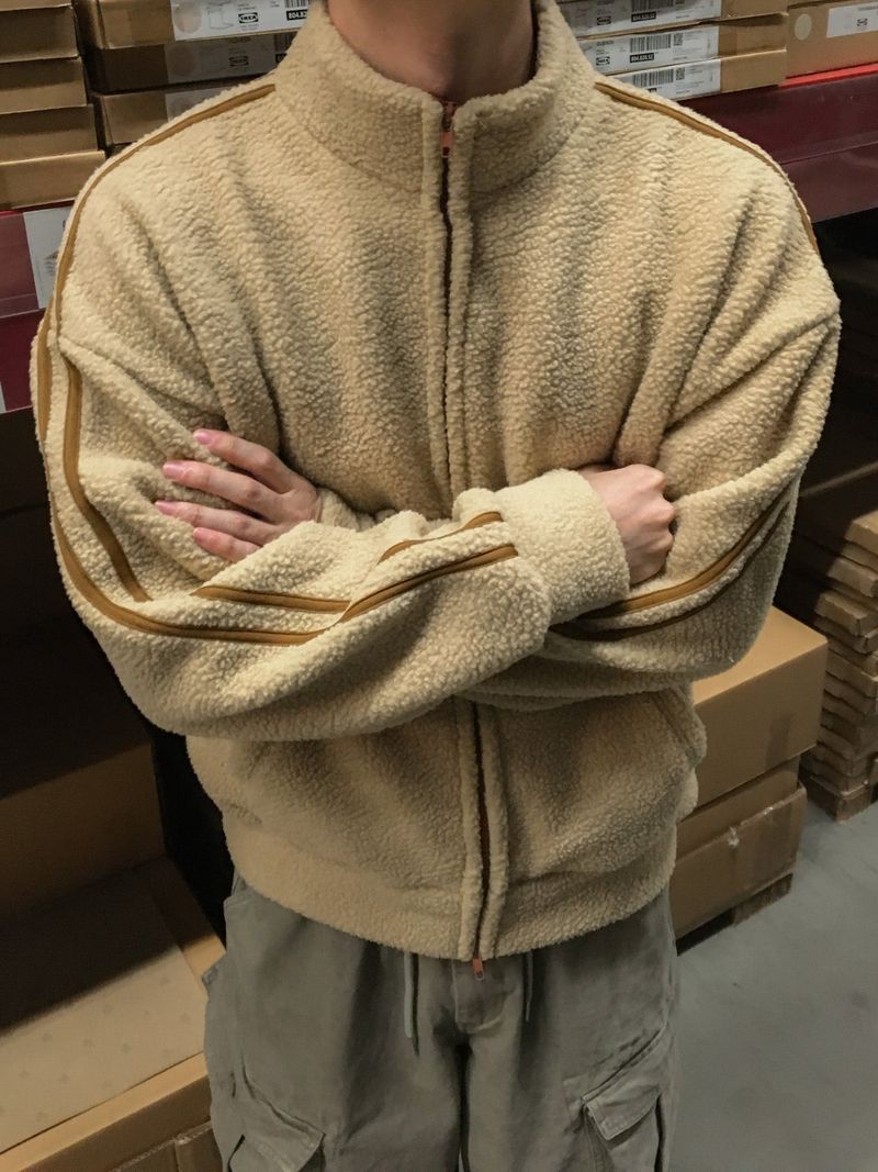 Sherpa Track Fleece Zip-Up