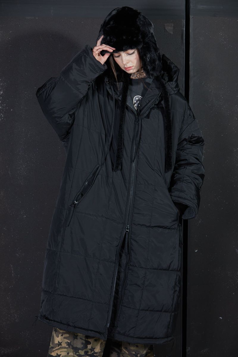 GL LONG PADDING -BLACK