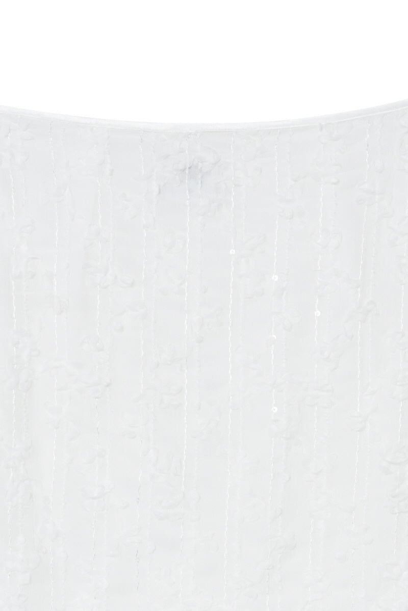 rose skirt (white)