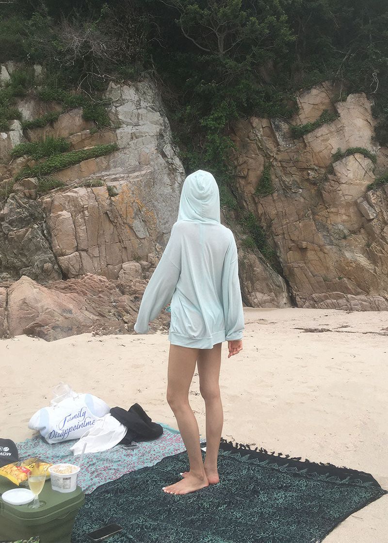 COOL LOOSE HOOD ZIP-UP