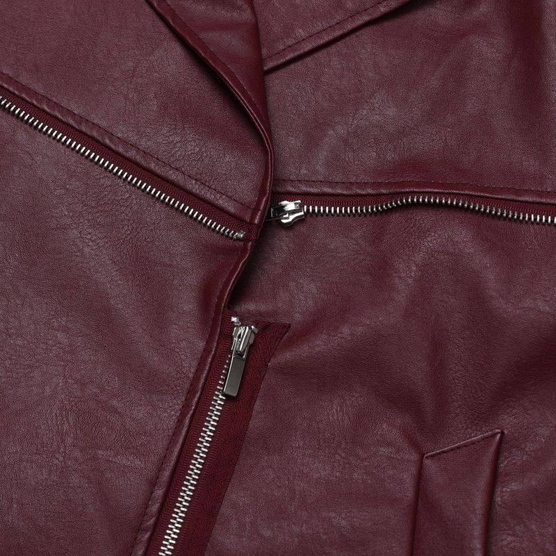 ENOC leather zipper double jacket (2 colors)